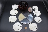 Vintage Glass, Stained Glass, Sand Dollars