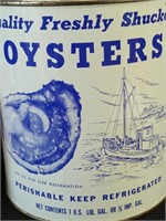 Gallon Oyster Tin, S. T. Moore Co. Hebron, MD,