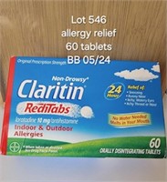 BB 5/24 Allergy Relief RediTabs CLARITIN PK/60
