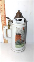 small handpainted stein