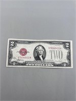 1928 $2 Red Seal Note, good condition