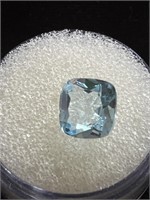 2.92ct  Blue Topaz Gemstone in Gem Jar