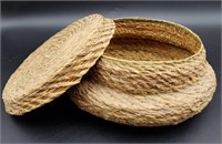 Vintage Small Woven Basket Art