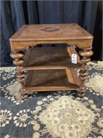 Thomasville old world inspired inlay top end table