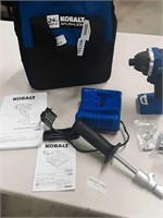 KOBALT 1/4in brushless impact driver w. charger