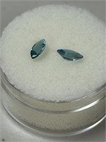 Natural Blue Topaz Loose Gemstones .55ct