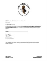 The Violin Shop - 5 violin bow rehairs certificate
