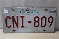 NB LICENSE PLATE