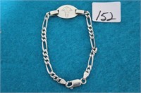 NICE STERLING SILVER MEDICAL BRACELET