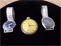 New Haven pocket watch, Dewissa & Timex watches