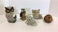 Great owl collection includes pottery, two