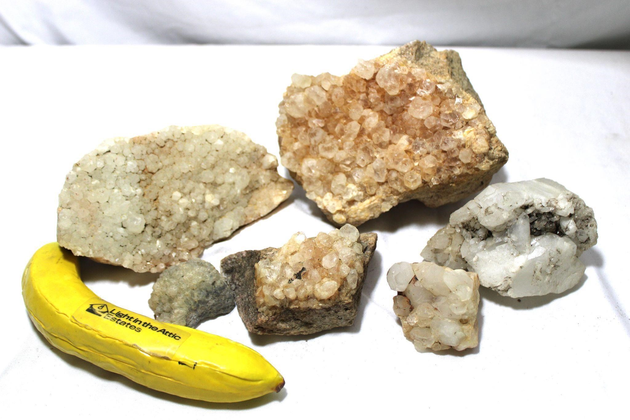 6 Quartz Crystal Specimens