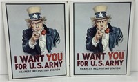 (2) 1968 U.S. ARMY RECRUITING POSTERS
