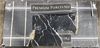 (CX) Premium Porcelain BLACK 16x32 Polished Slabs