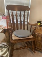 Wooden Rocking Chair & 2 cushions
