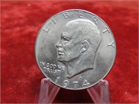 1974D-$1 Eisenhower Dollar US coin.