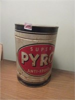 super pyro Anti-freez can .