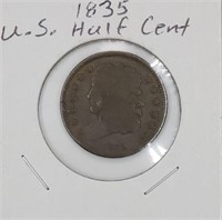 1835 U.S. Half Cent