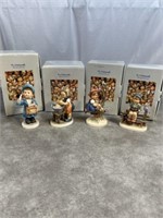 Hummel figurines, set of 4. With original boxes