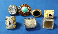 Bag of 7 Fashion Rings