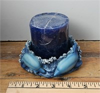 Dolphin Candle Holder and Candle