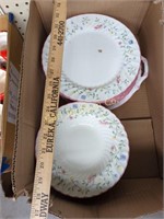 LOT OF FLOWER PLATES