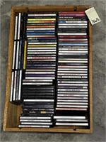 Wooden Crate of CD's