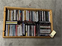 Wooden Crate of CD's