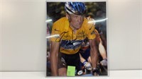 Lance Armstrong autographed picture with COA
