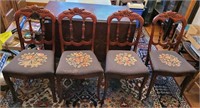Dining room chairs from the Charlotte chair Co.,