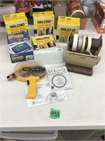 velcro, craft tapes, dispenser, more