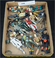 Miniature G I Joes And Misc Action Figures Box