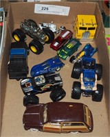 Miniature Hot Wheels Monster Trucks Toy Box Lot