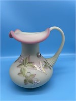 Fenton Hand Painted Pitcher - Signed & Numbered