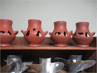 Red Clay Planter or Candleholder