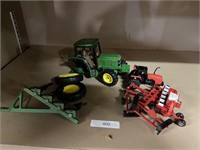 assorted John Deere and allis Chalmers small farm