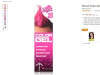 Splat Color Gel, Mr. Pink, 1.5 Fl Oz