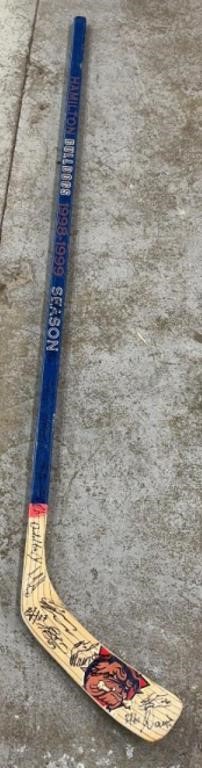 6in signed hockey stick