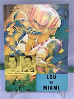 LSU vs Miami Oct 13 1962 football program