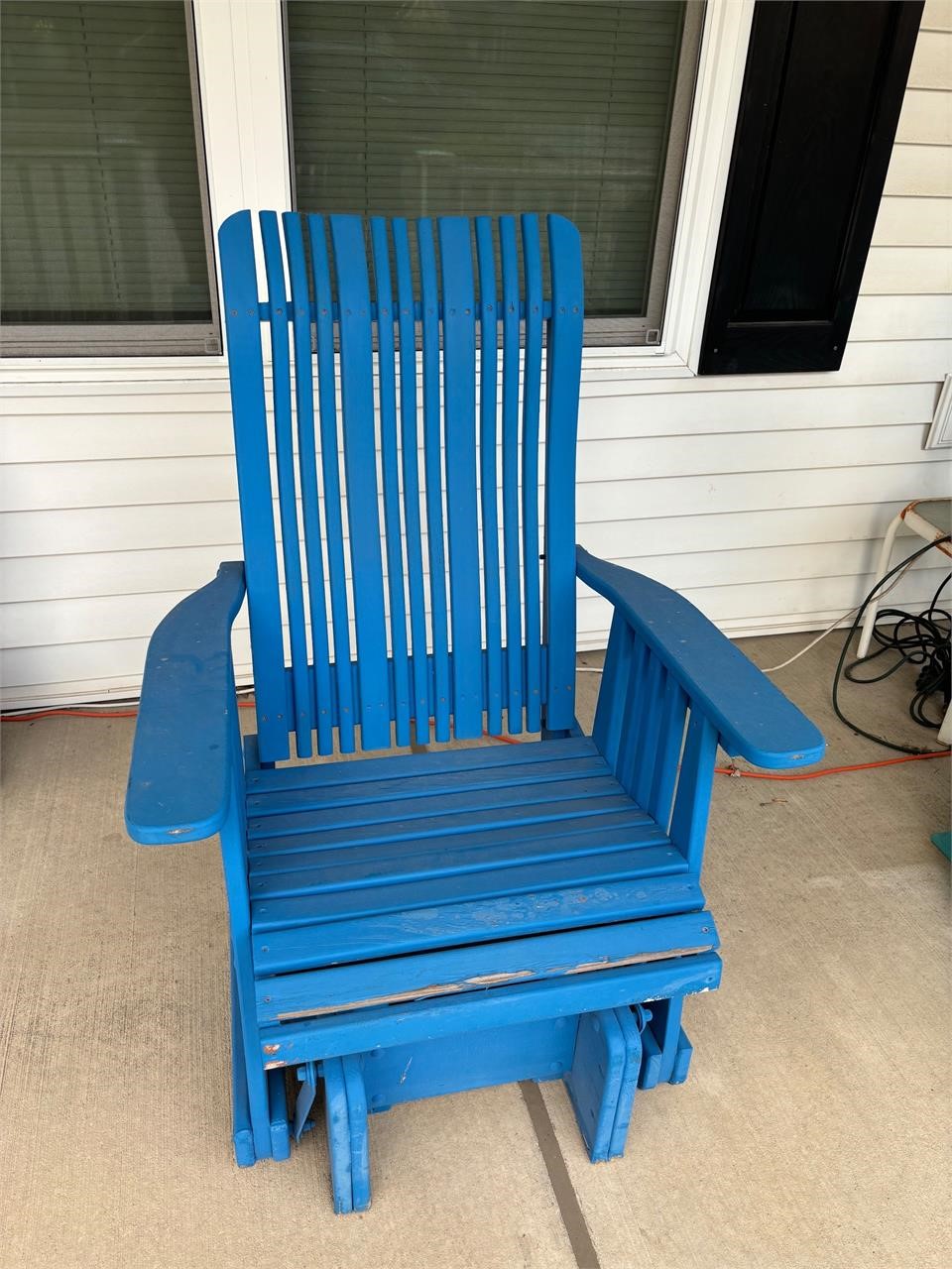 Royal Blue Wooden Glider