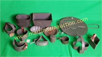 Vintage Miscellaneous Cookie Cutters, Grater, &