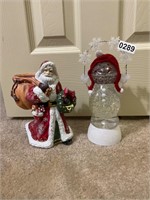 Santa Clause and Snowmen Decor