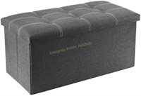 Youdenova Linen Fabric Storage Ottoman*