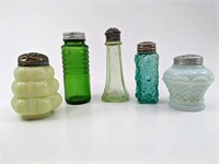 Green Glass Shakers