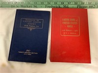 2 vintage coin books