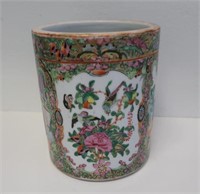 Chinese Qing Famille Rose brush pot
