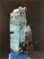 Aquamarine crystal Combine Black Tourmaline