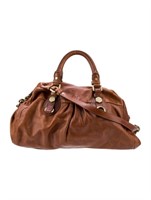 Marc Jacobs Brown Leather Antiqued Top Handle Bag