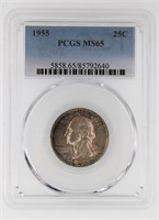 1955 Quarter PCGS MS65