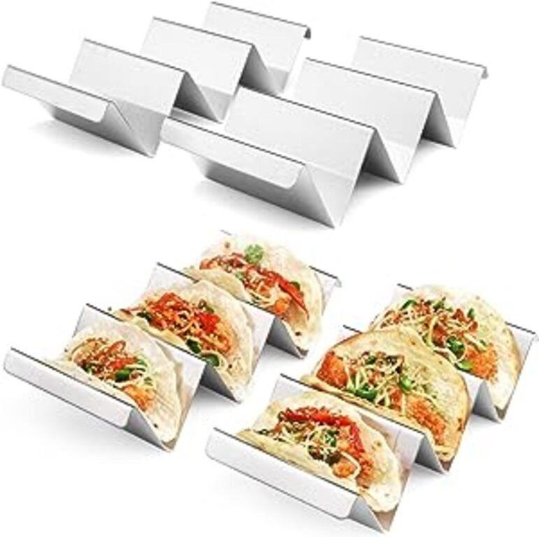 Taco Holders 4 Packs - Stainless Steel Taco Stand